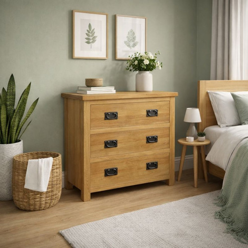 Oak drawer chest - drawer,