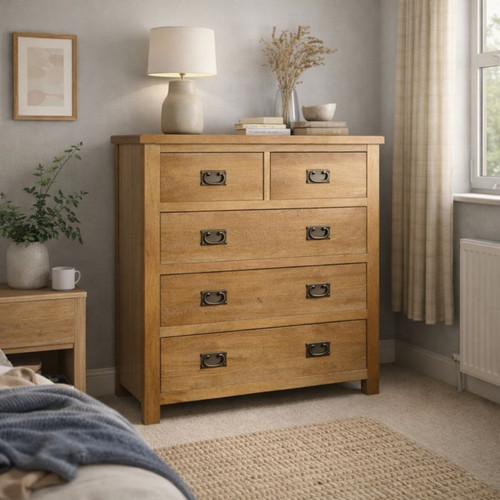 Oak chest drawers - chest, of