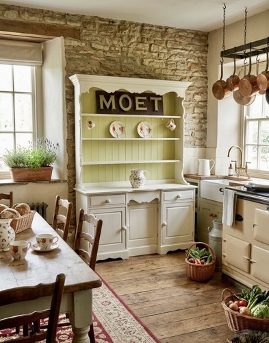 Vintage painted pine - vintage,