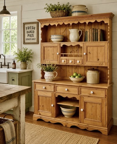 Vintage solid pine welsh - pine,