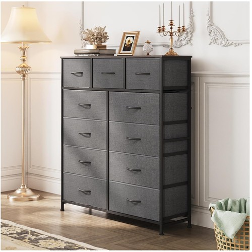 Dark grey drawer storage - dark,