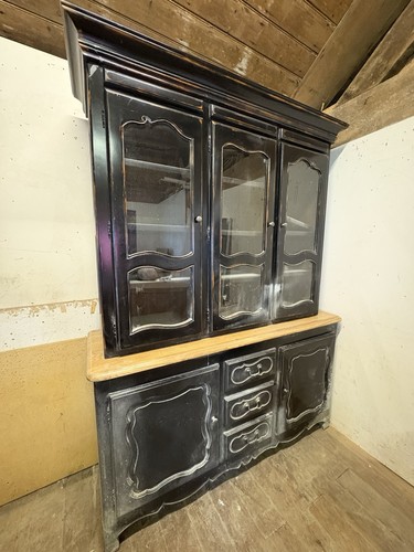Large heavy glazed solid wood - heavy,