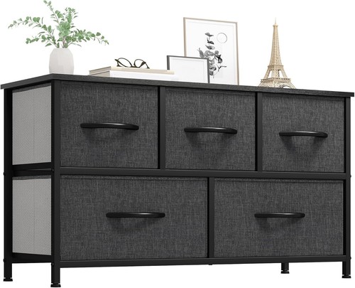 Elegant black drawer dresser - elegant,