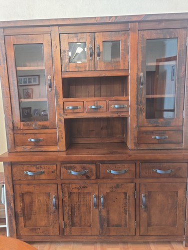 Rustic solid wood dresser - dresser, /