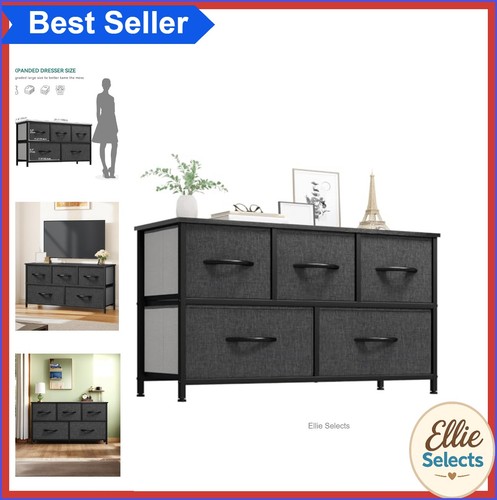 Fabric dresser drawers - dresser, 5