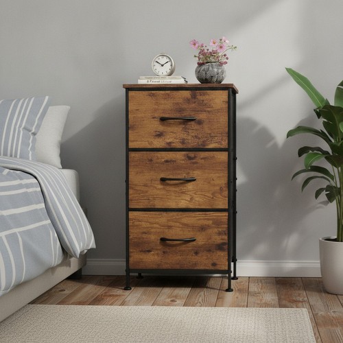 Drawer fabric dresser - 3-drawer,