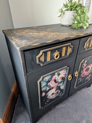 Dresser cabinet floral - dresser,