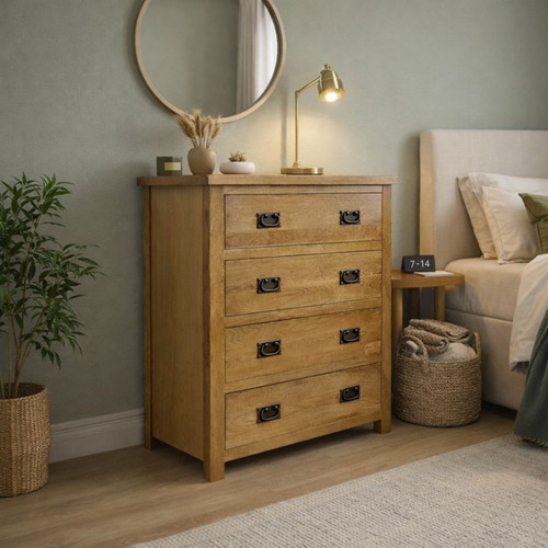 Oak drawer chest - 4,