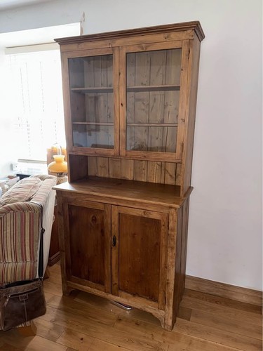 Pitched pine dresser - pine,